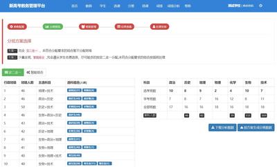 分班初步结果预览